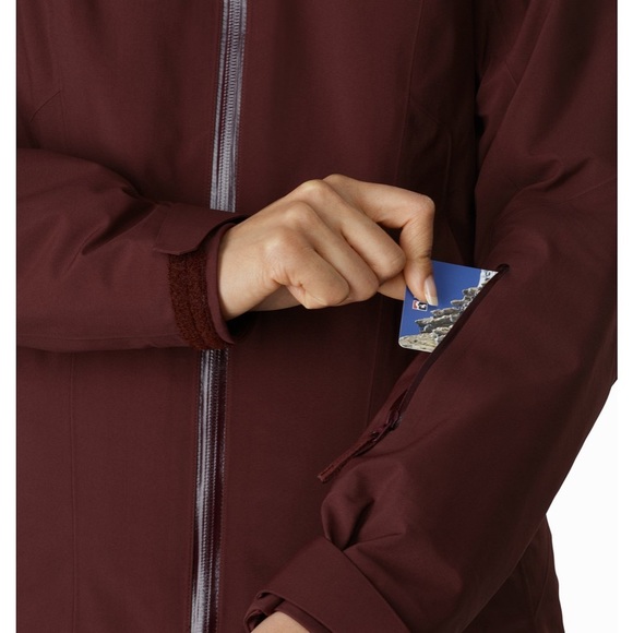 Manteau de ski Arc’teryx rouge bourgogne/mauve small - Picture 3 of 12